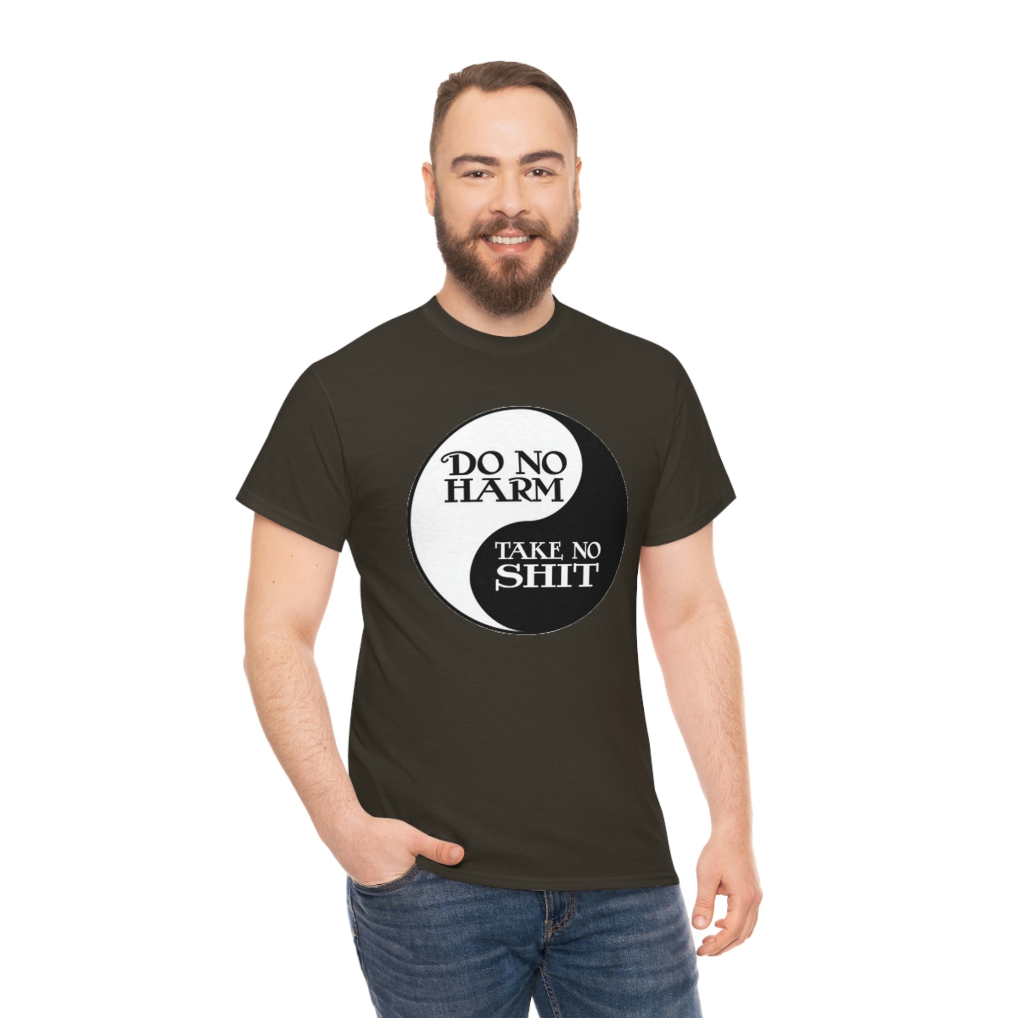 Do no harm take no shit-  Heavy Cotton Tee