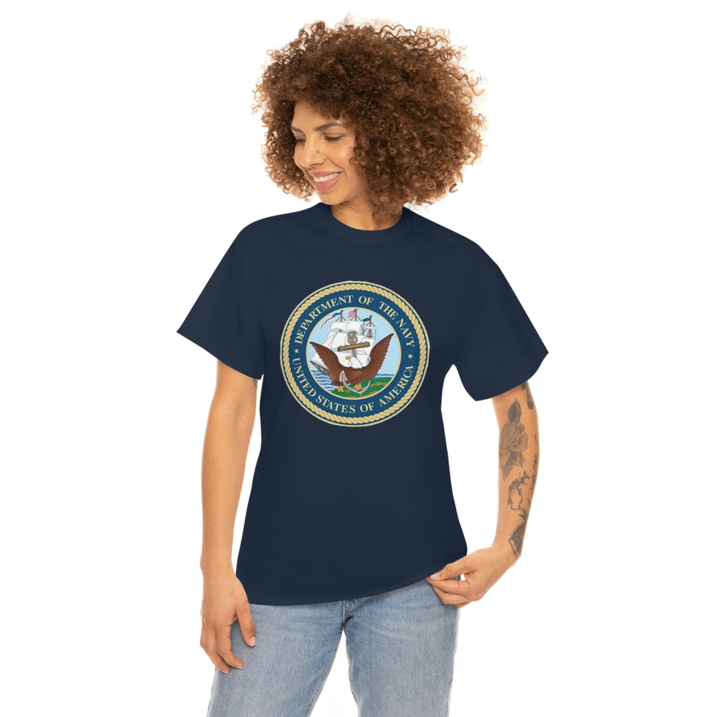 Navy- Unisex Heavy Cotton Tee