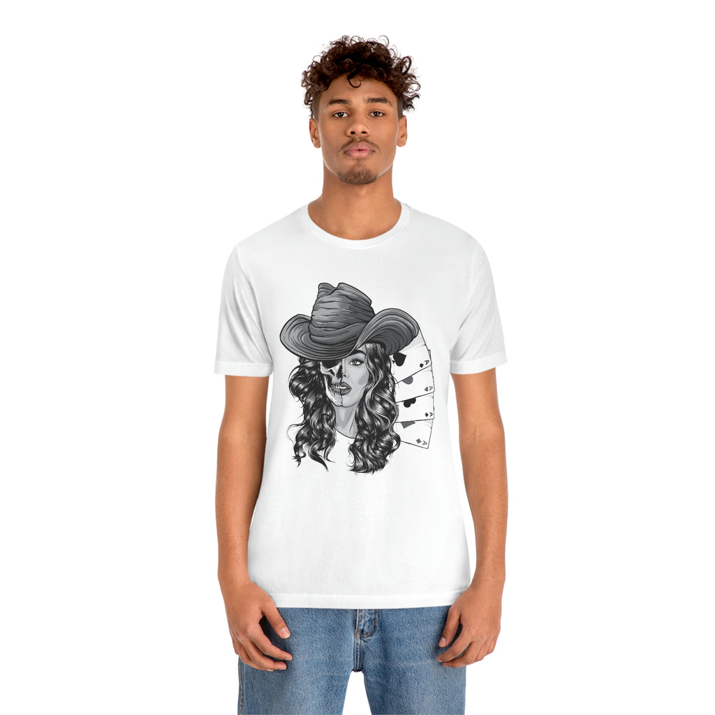 Poker girl-  Jersey Short Sleeve Tee