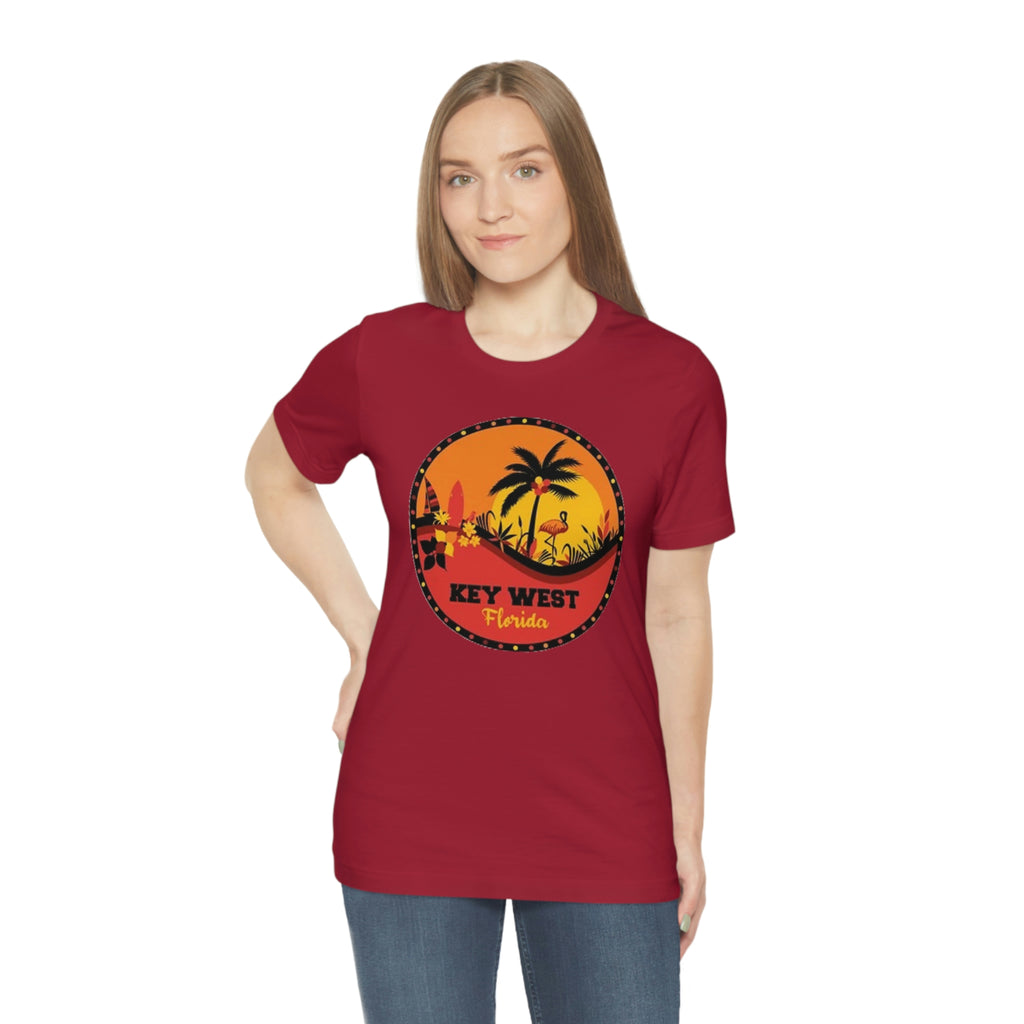 Key west Fl- Unisex Jersey Short Sleeve Tee