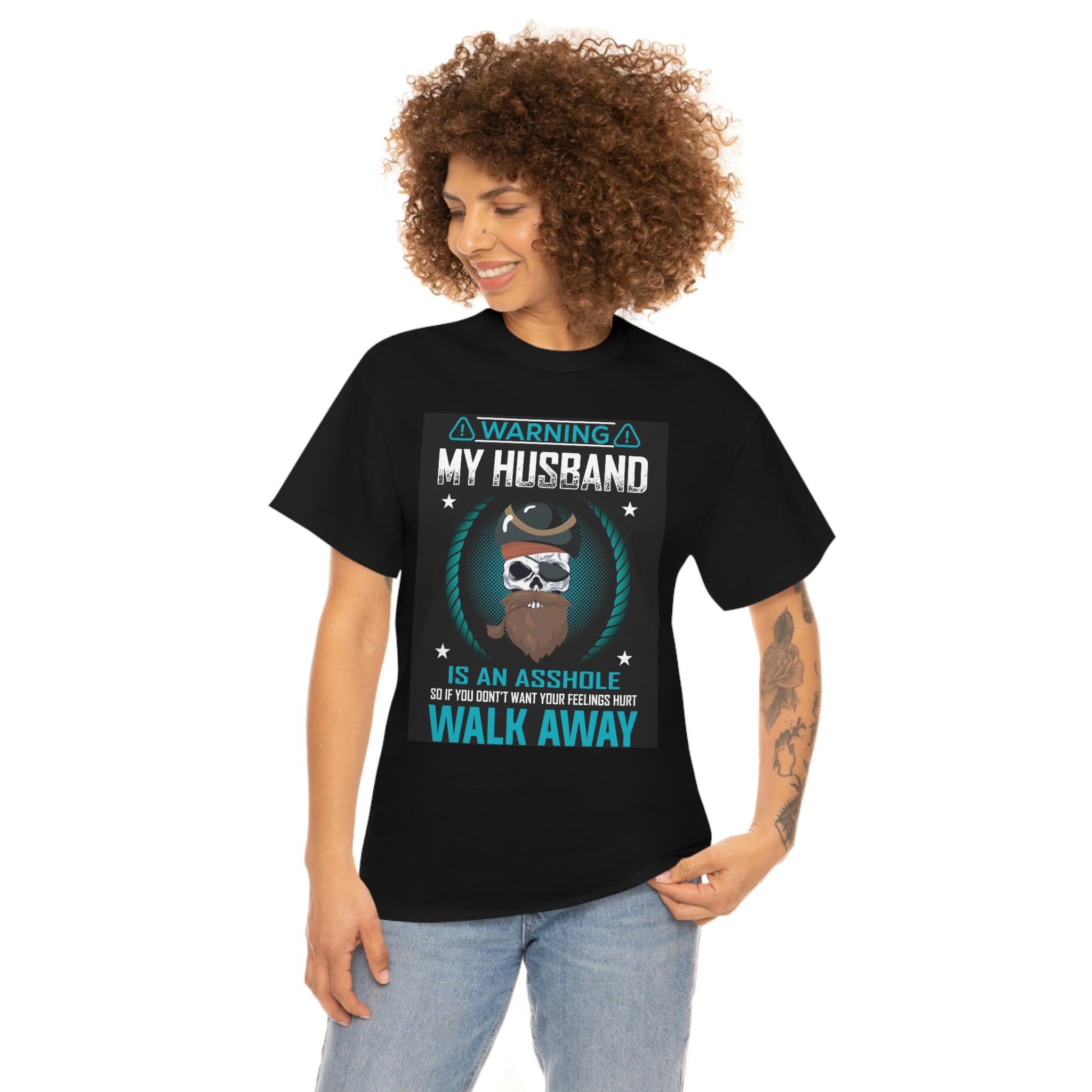 Husband is an asshole- Heavy Cotton Tee