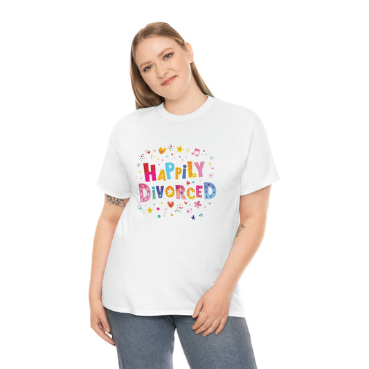 Happily divorced-Heavy Cotton Tee