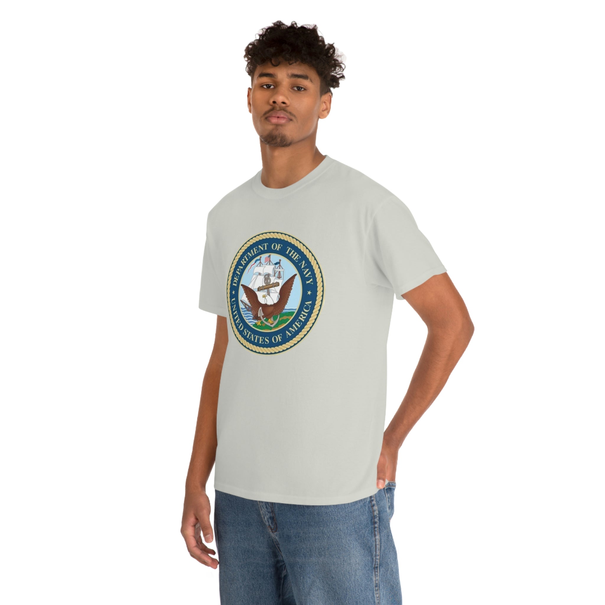 Navy- Unisex Heavy Cotton Tee