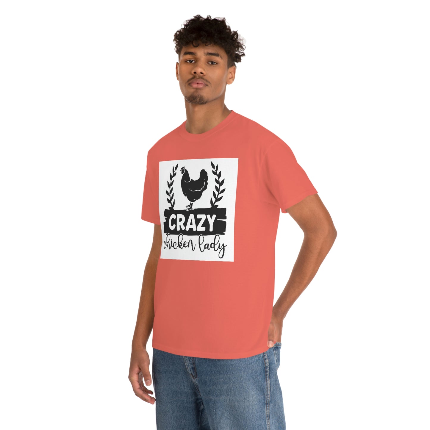 Crazy chicken lady- Heavy Cotton Tee