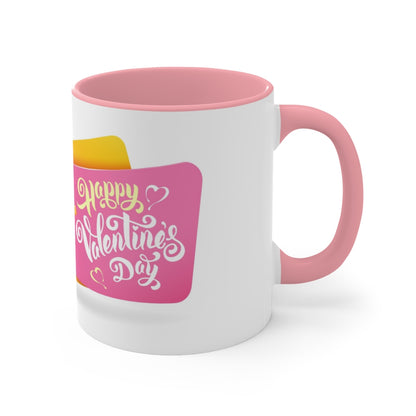 Happy Valentine’s Day Accent coffee Mug