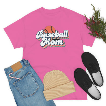 Baseball mom- Heavy Cotton Tee