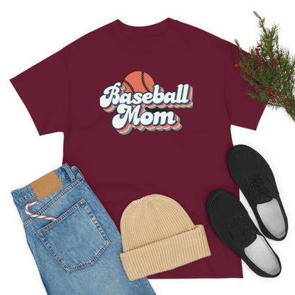 Baseball mom- Heavy Cotton Tee