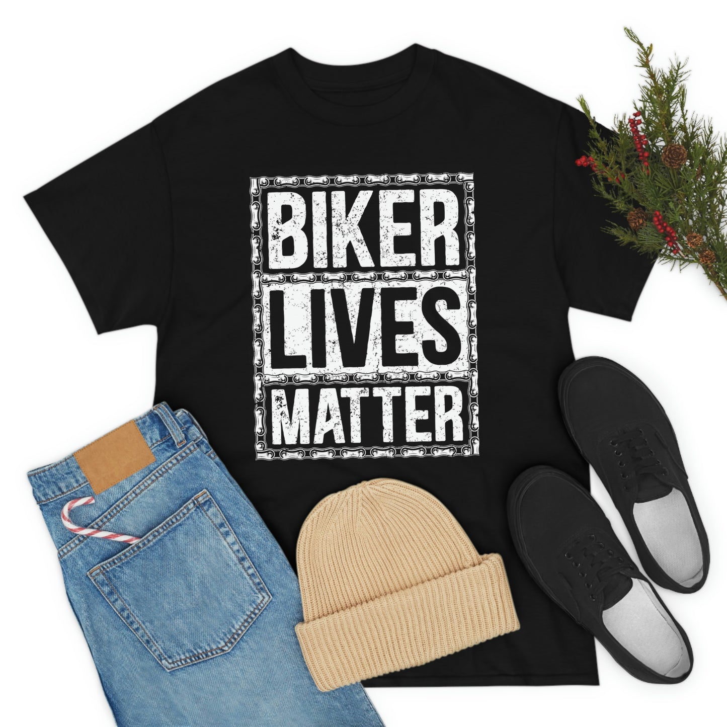 Biker lives matter- Unisex Heavy Cotton Tee