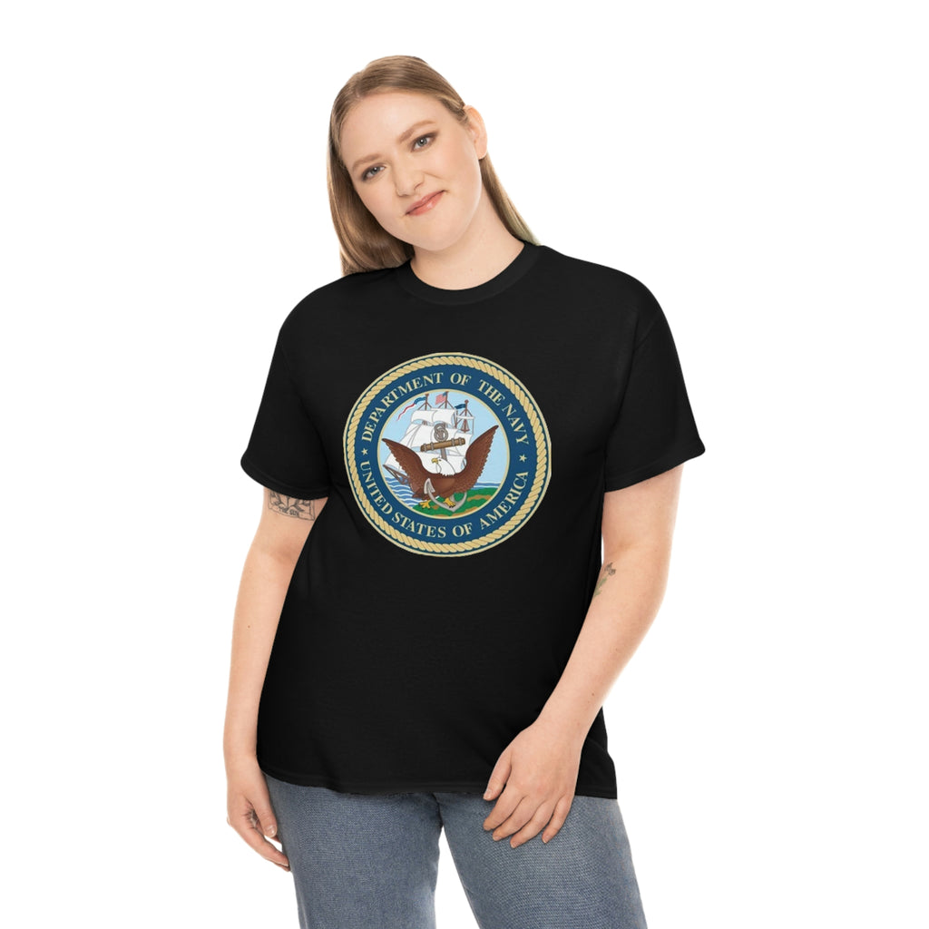 Navy- Unisex Heavy Cotton Tee