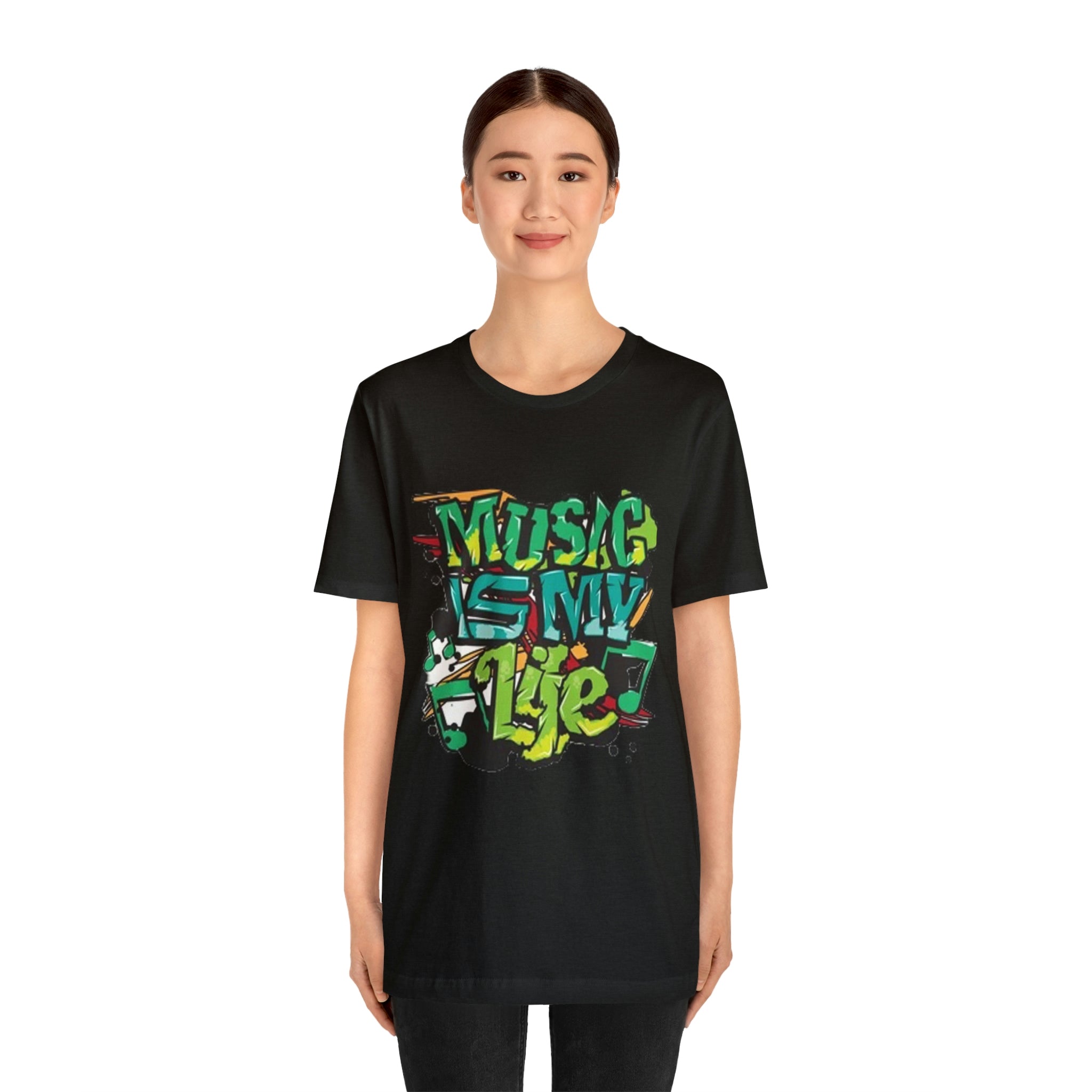 Music is my life- Jersey Short Sleeve Tee