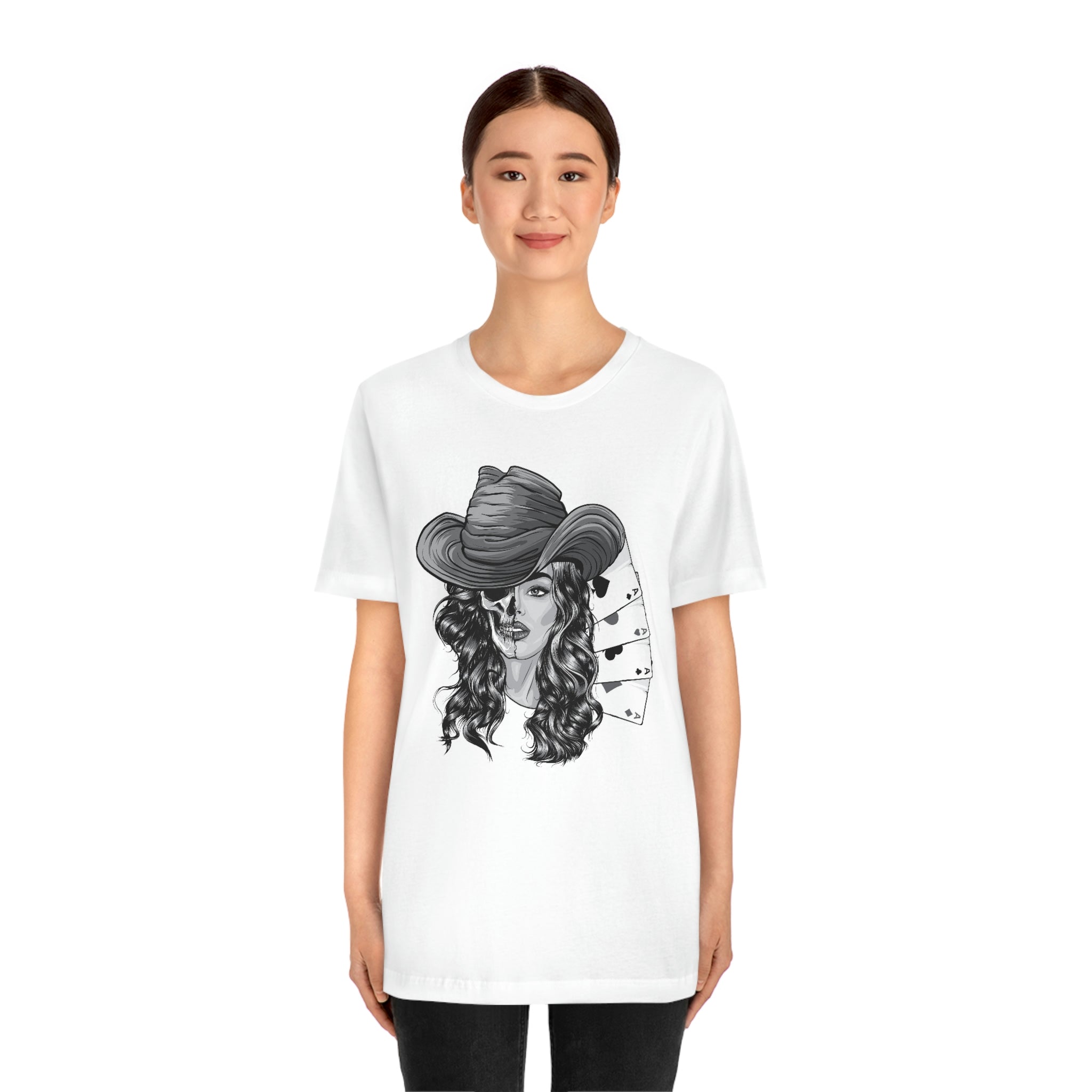 Poker girl-  Jersey Short Sleeve Tee