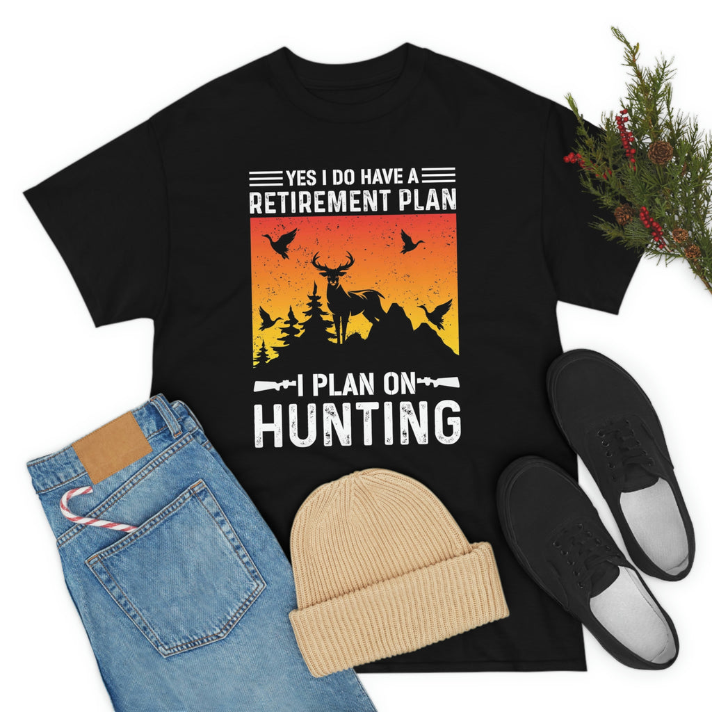 Hunting and retire-Heavy Cotton Tee