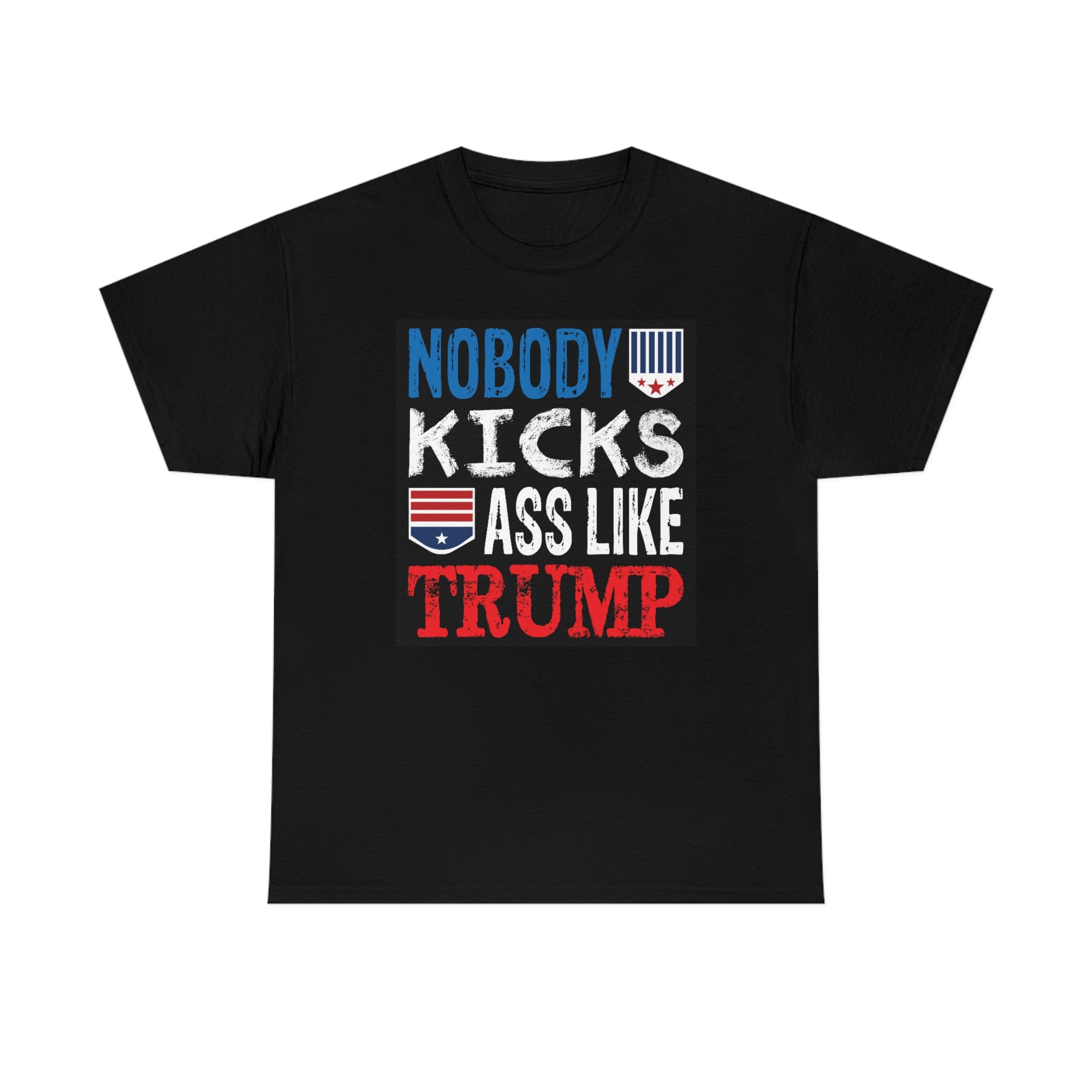 No one kicks ass like trump-Unisex Heavy Cotton Tee