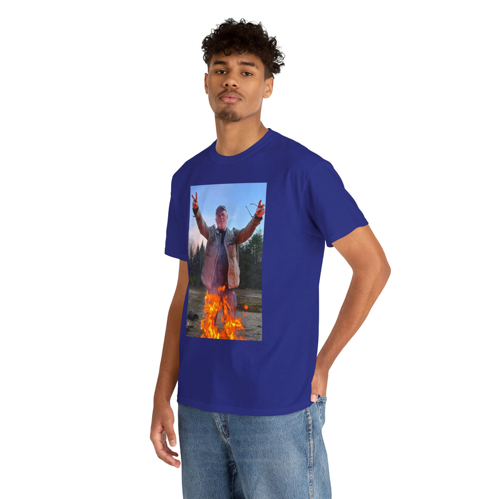 On fire-  Heavy Cotton Tee