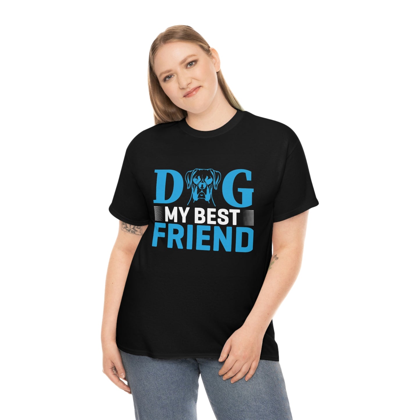 Dog my best friend- Heavy Cotton Tee