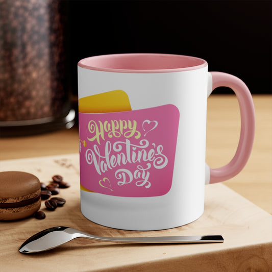 Happy Valentine’s Day Accent coffee Mug