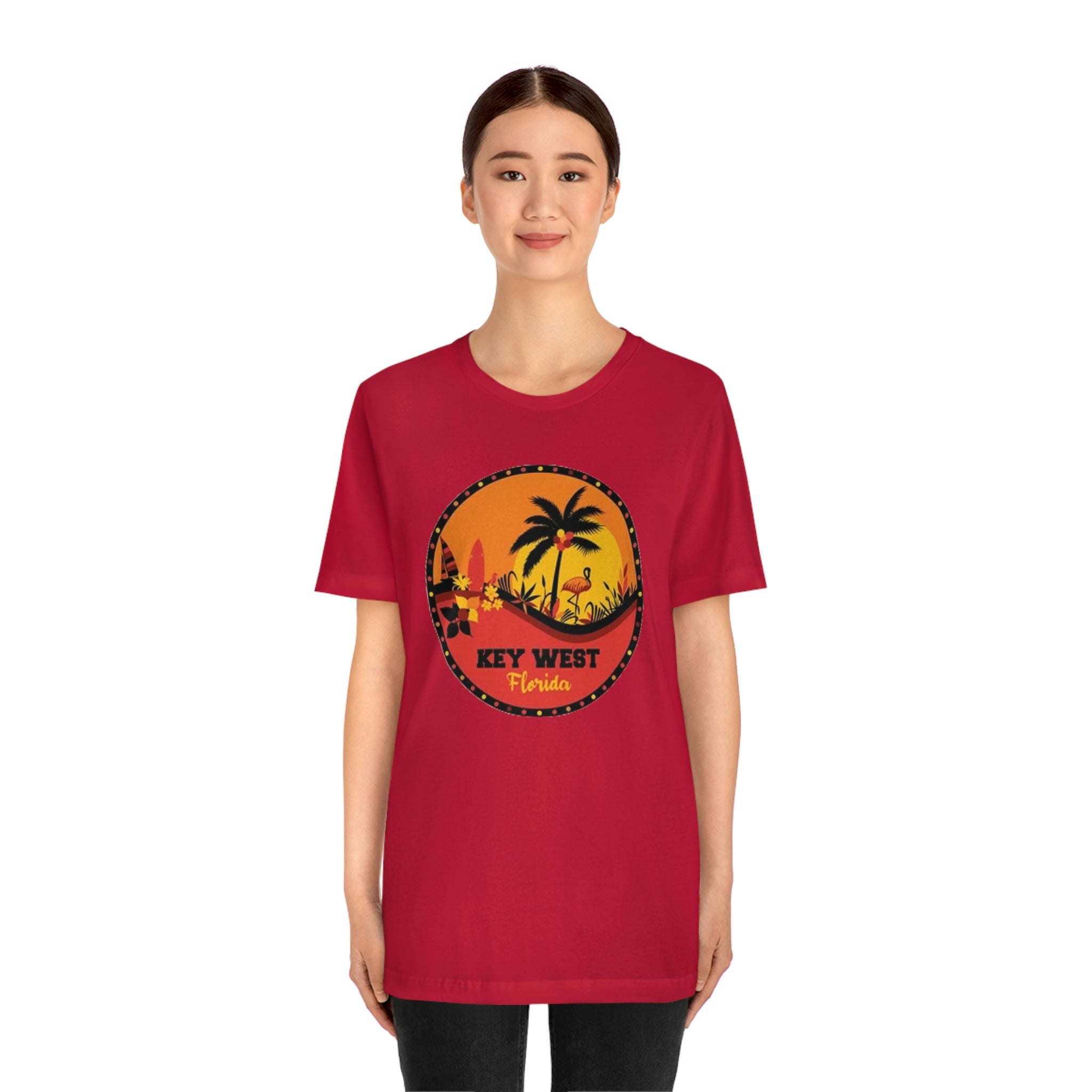 Key west Fl- Unisex Jersey Short Sleeve Tee
