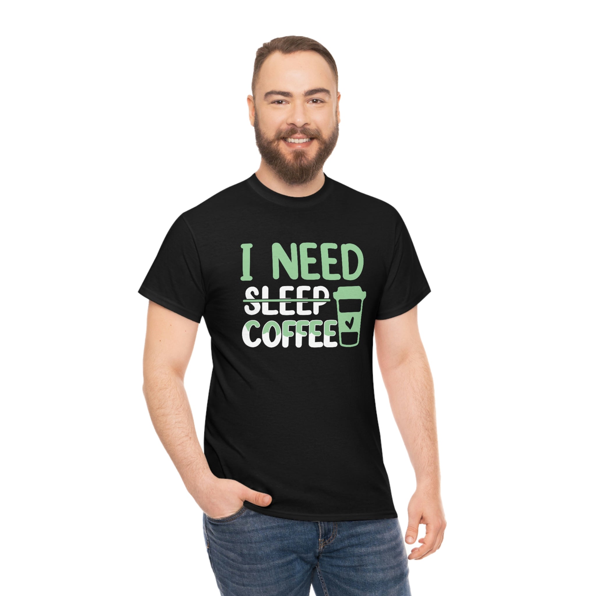 I need coffee- Unisex Heavy Cotton Tee