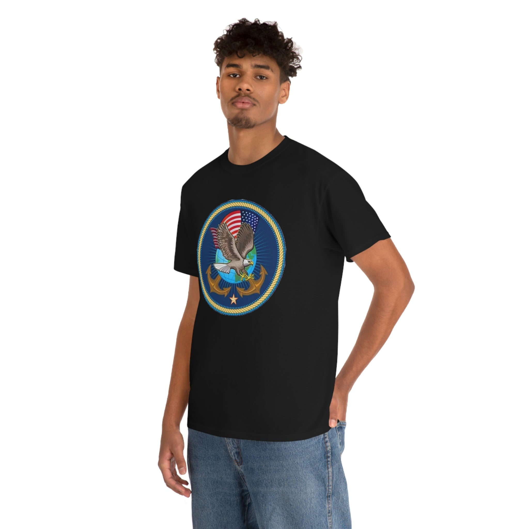 Navy- Unisex Heavy Cotton Tee