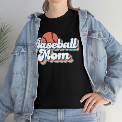 Baseball mom- Heavy Cotton Tee