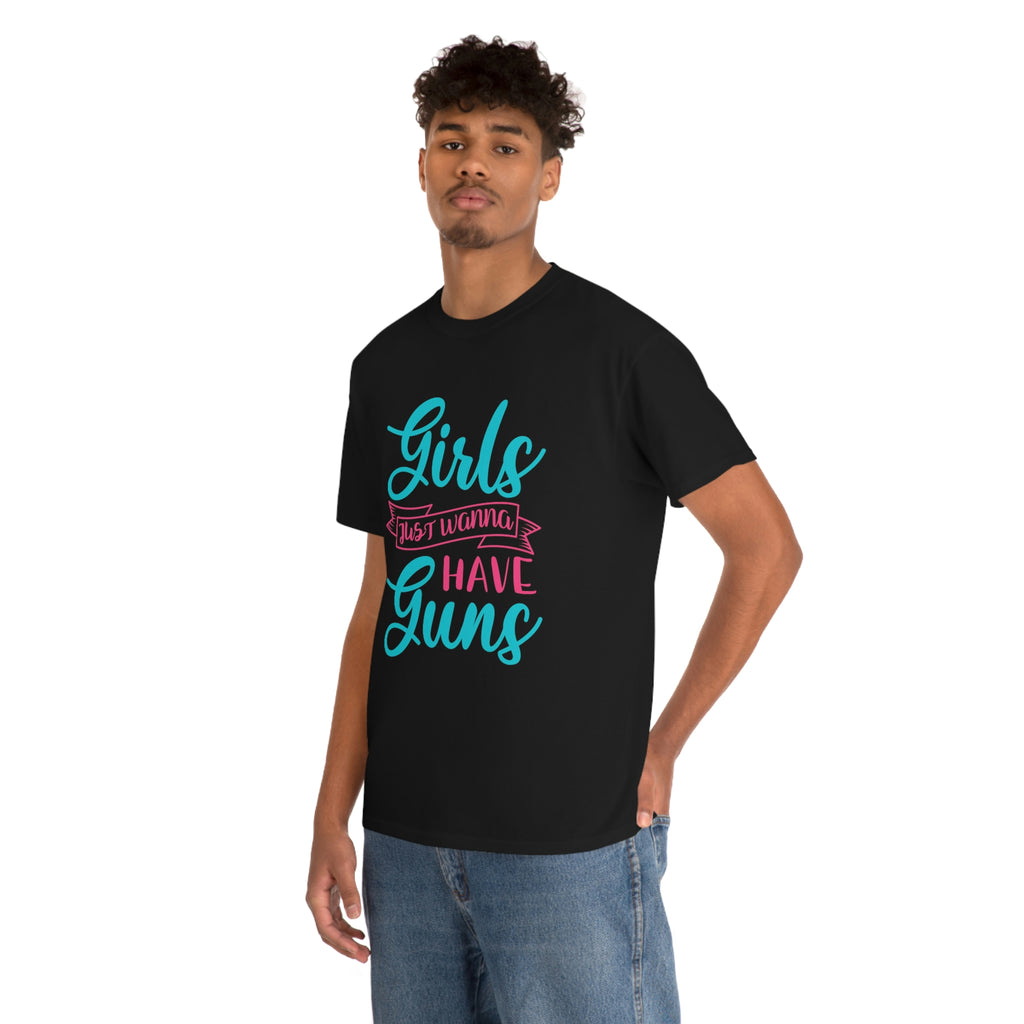 Girls with guns-  Heavy Cotton Tee