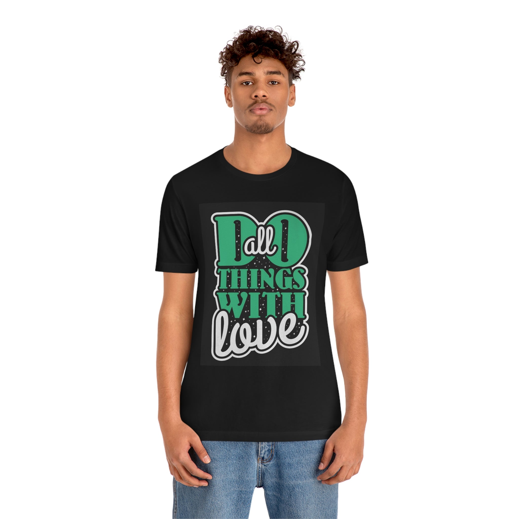 Do all things with love-Unisex Jersey Short Sleeve Tee