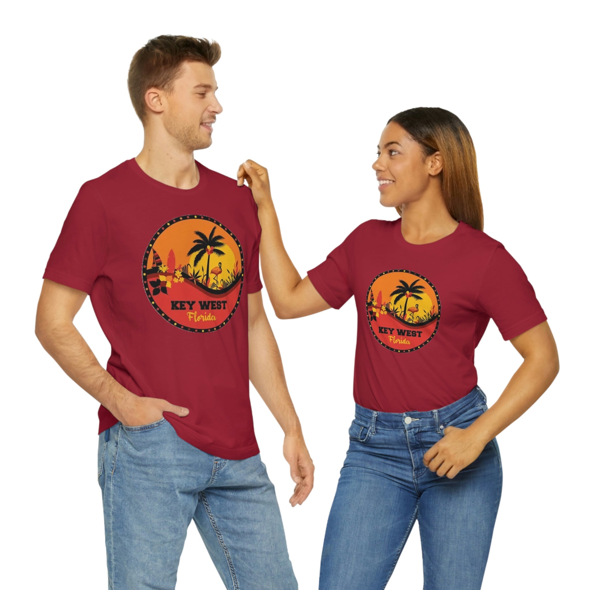 Key west Fl- Unisex Jersey Short Sleeve Tee