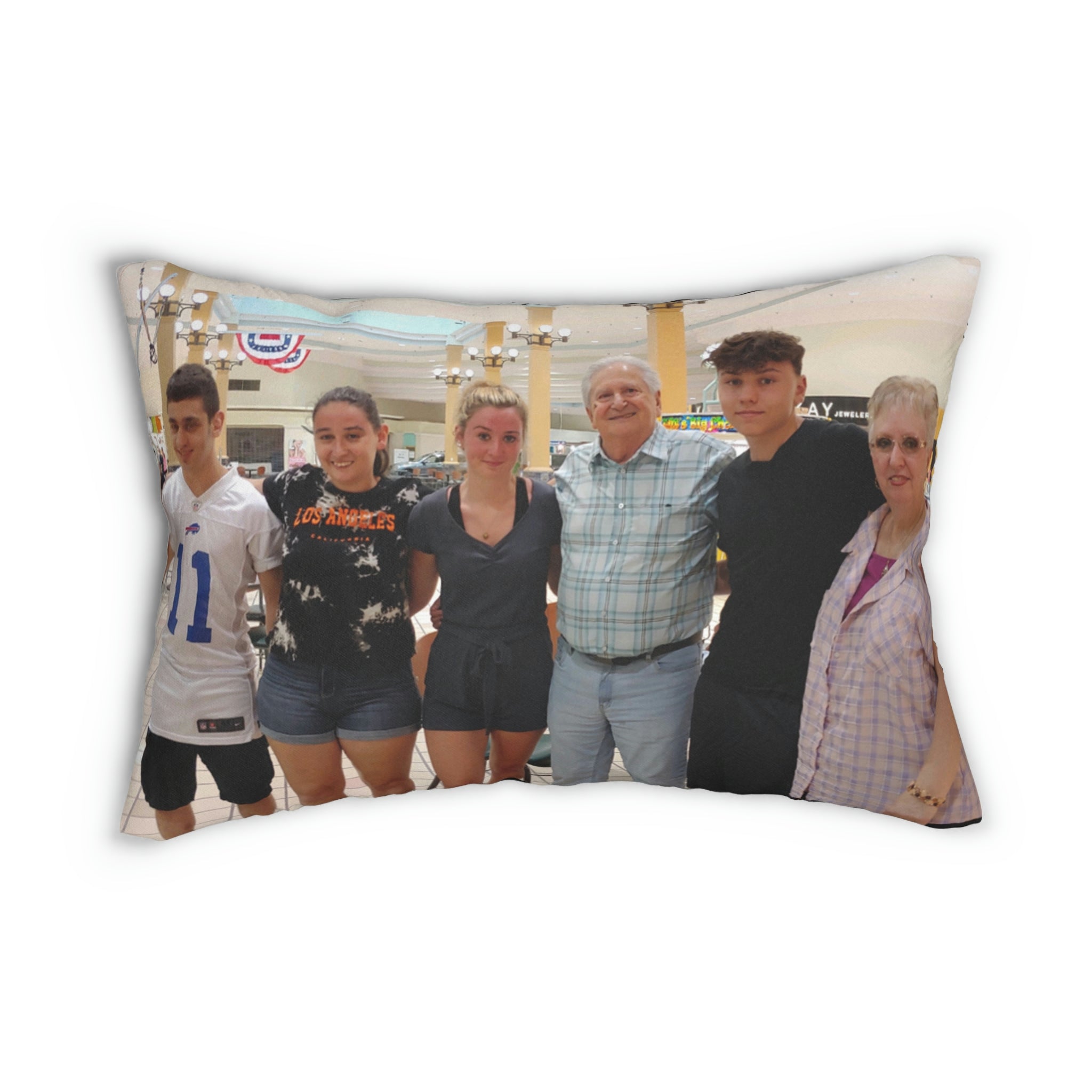Spun Polyester Lumbar Pillow