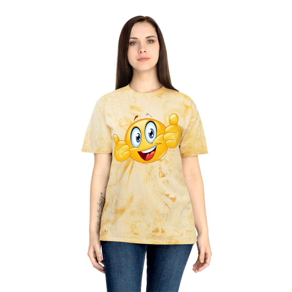 Smiley face— Unisex Color Blast T-Shirt