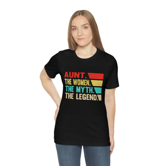 Aunt the legend- Jersey Short Sleeve Tee