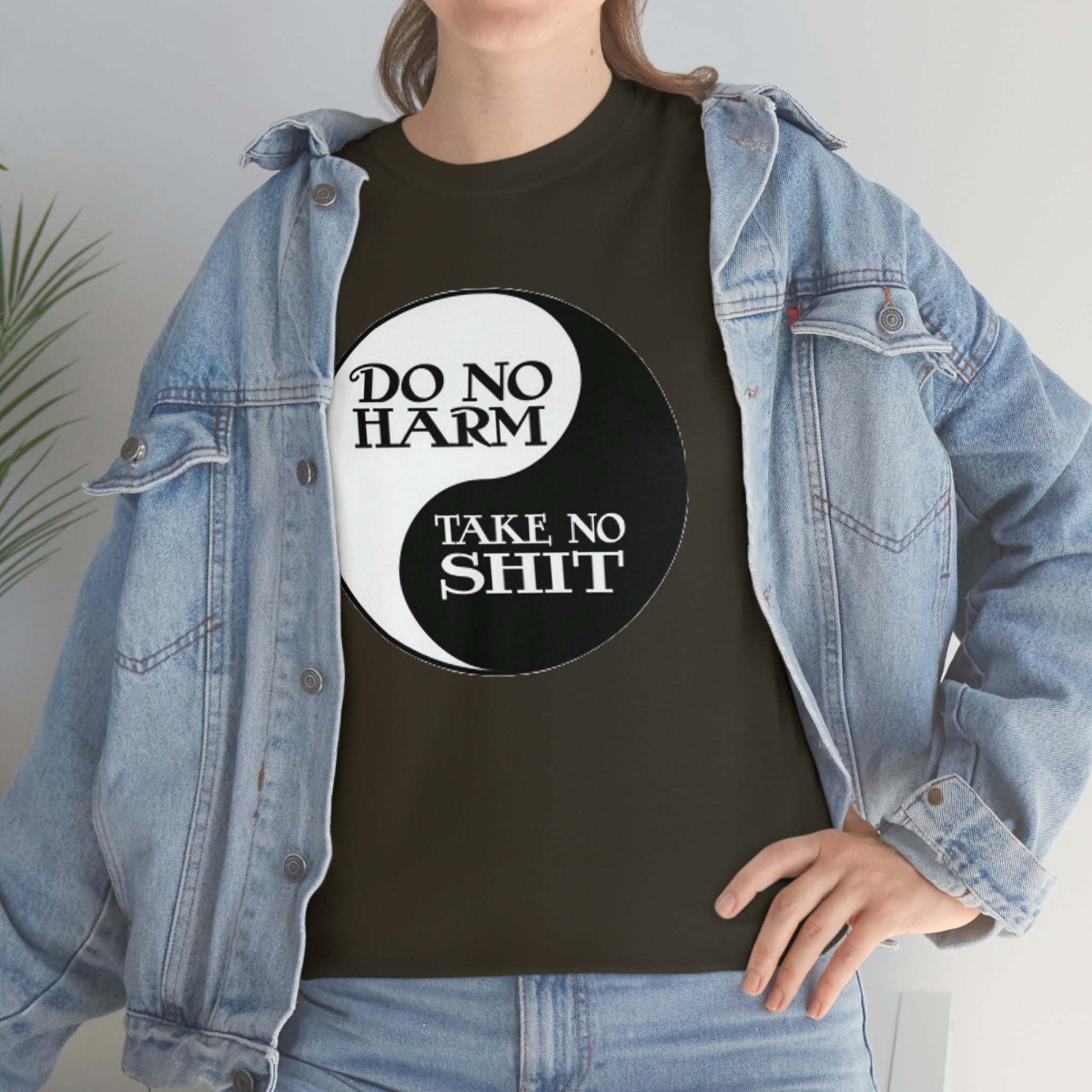 Do no harm take no shit-  Heavy Cotton Tee