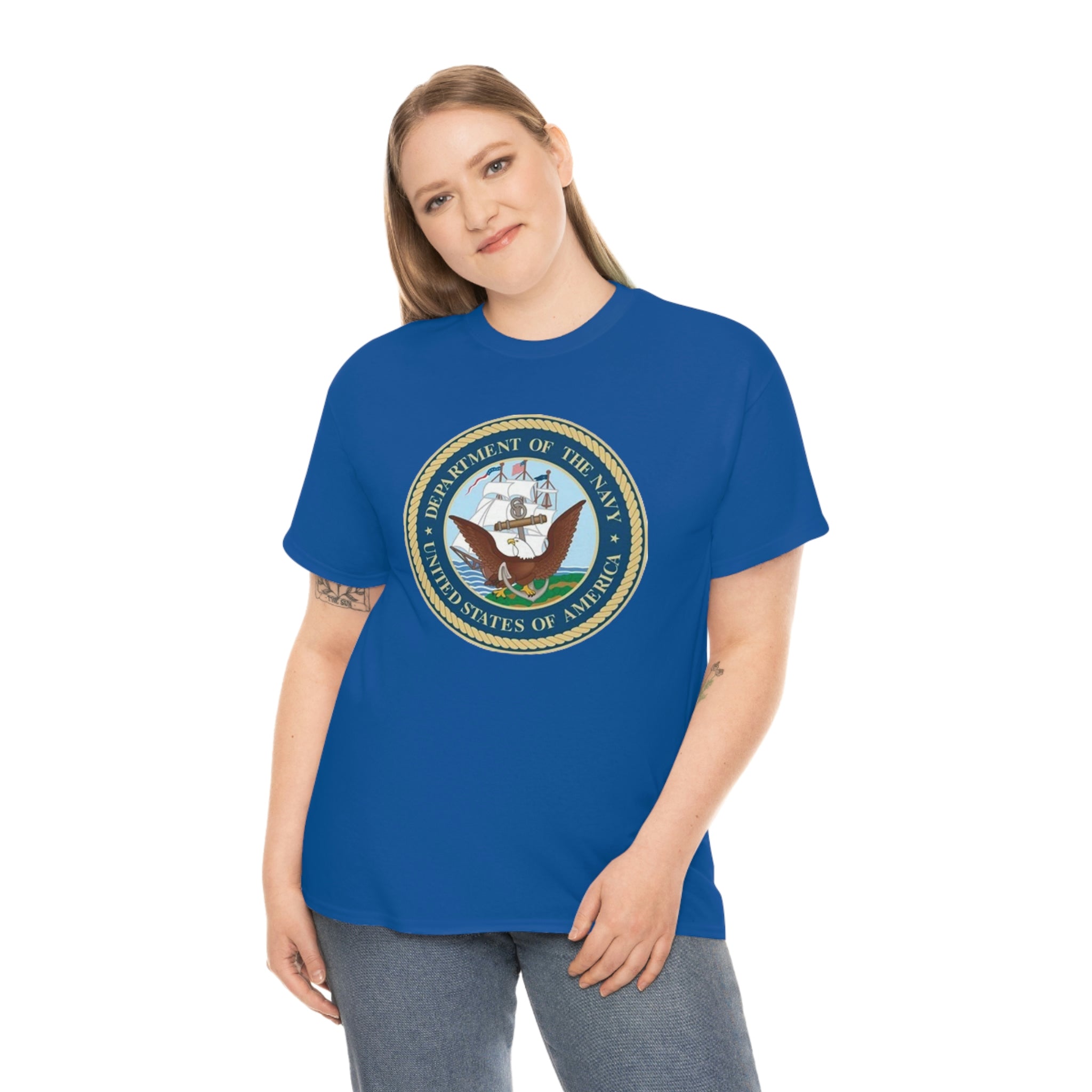 Navy- Unisex Heavy Cotton Tee