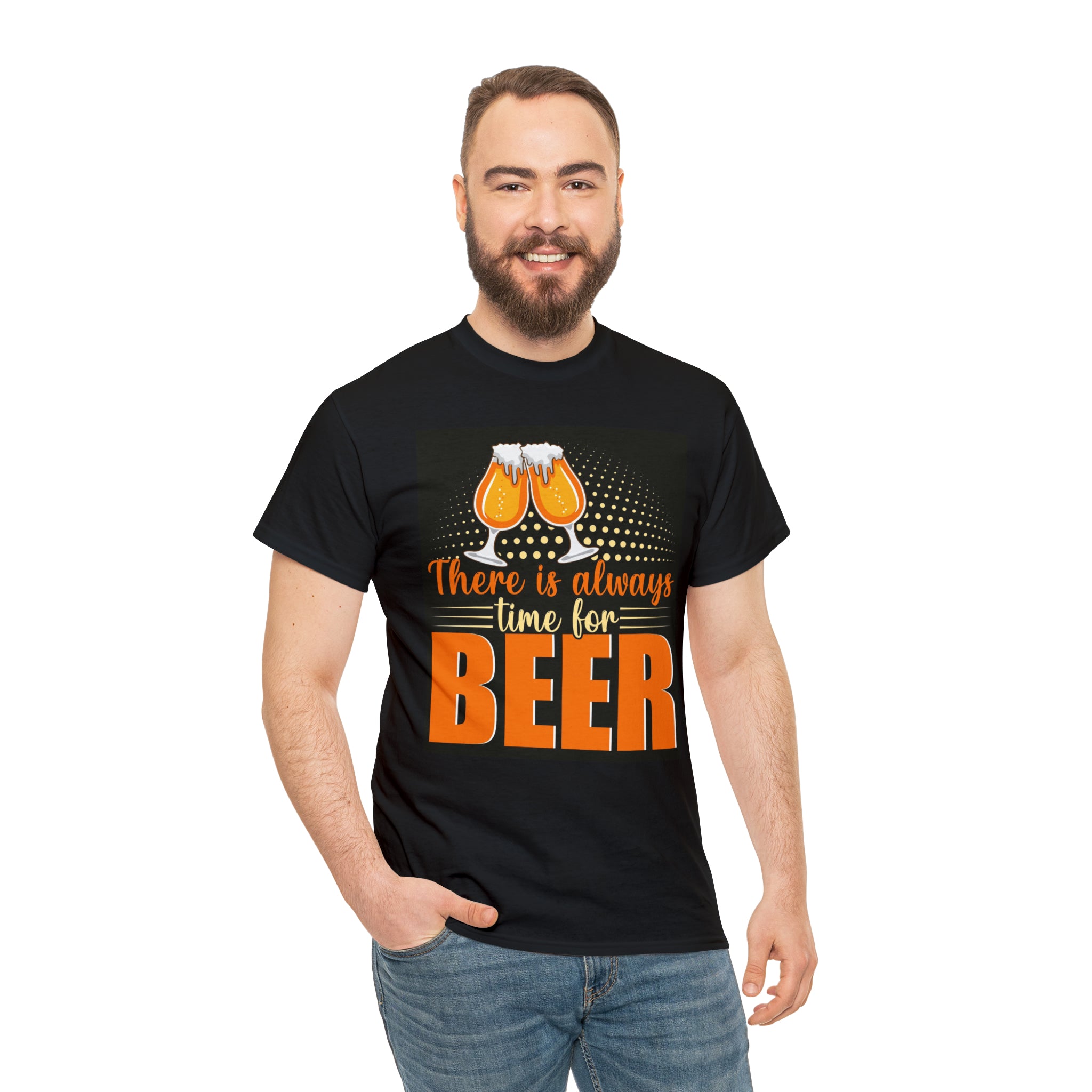 Always time for beer- Heavy Cotton Tee