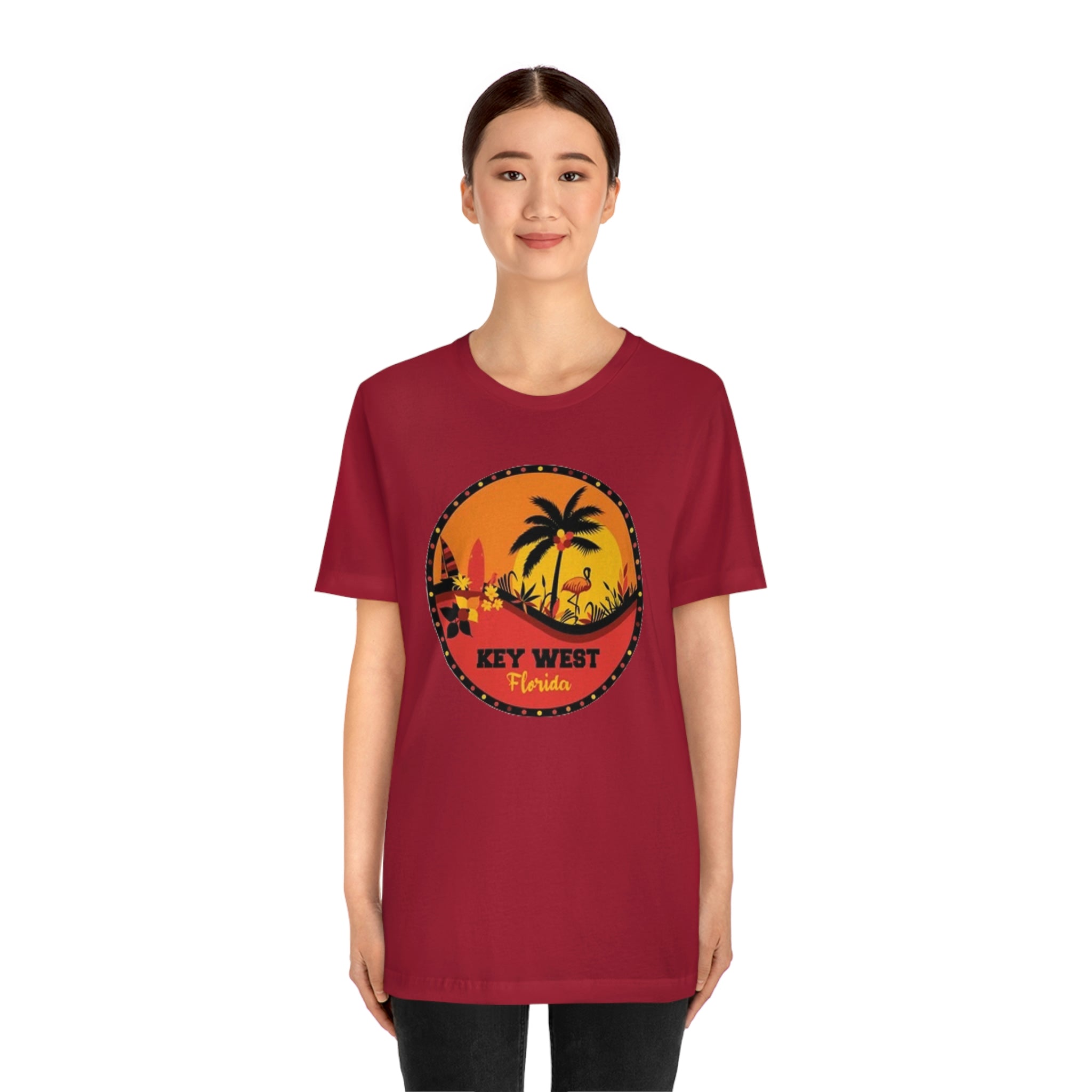 Key west Fl- Unisex Jersey Short Sleeve Tee