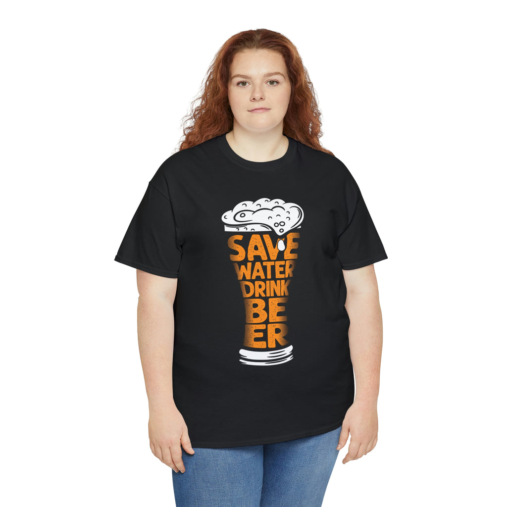 Save water drink beer- Heavy Cotton Tee