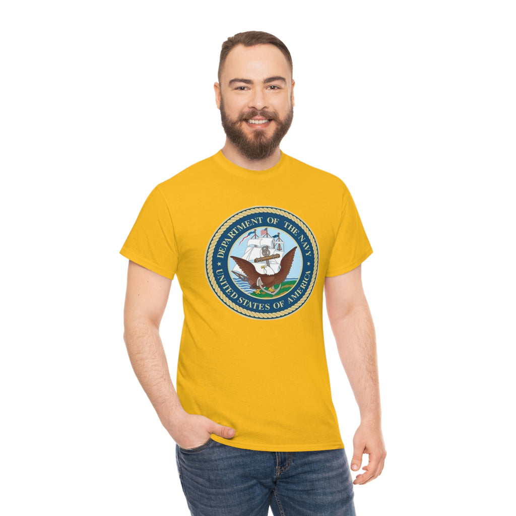 Navy- Unisex Heavy Cotton Tee