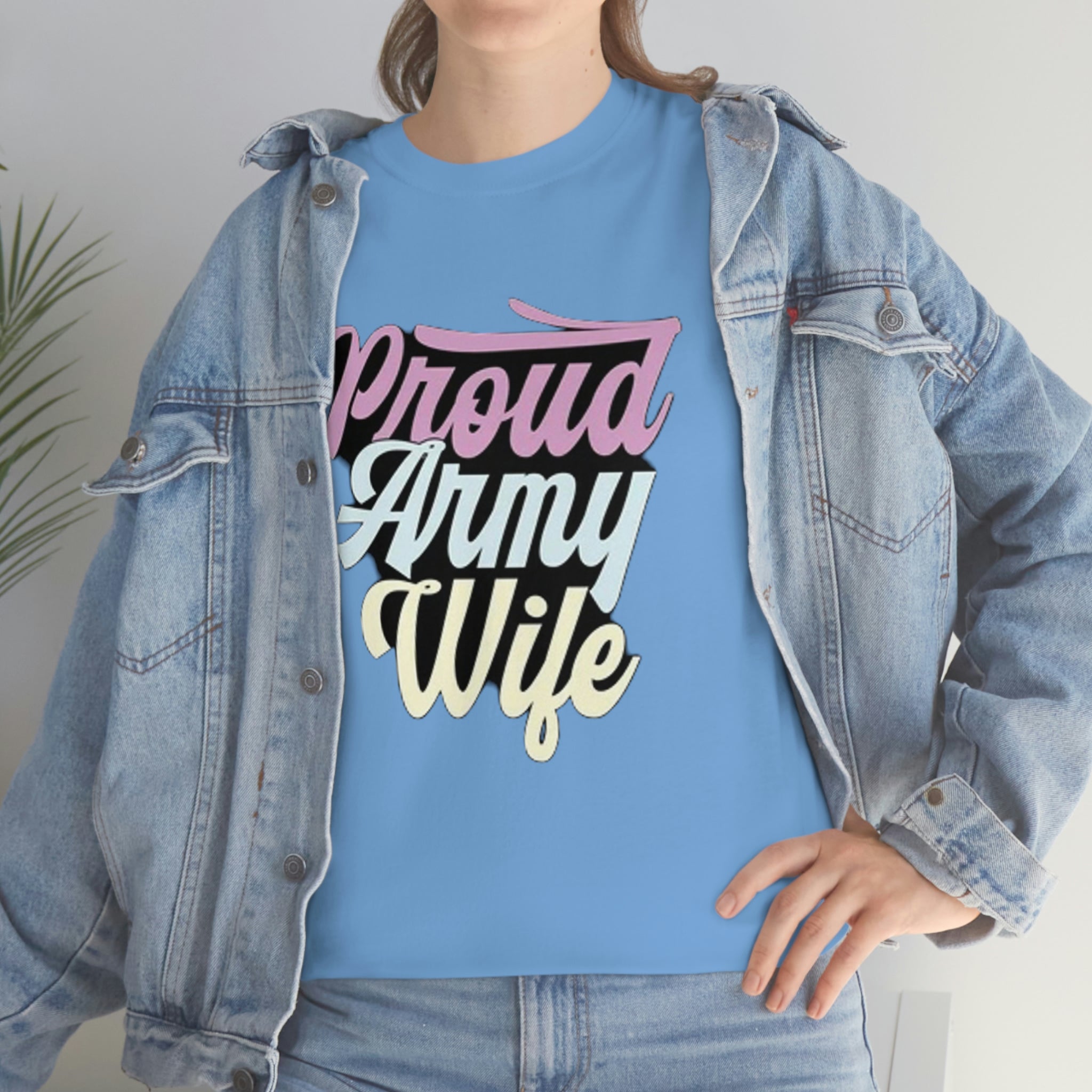 Proud army wife— Heavy Cotton Tee