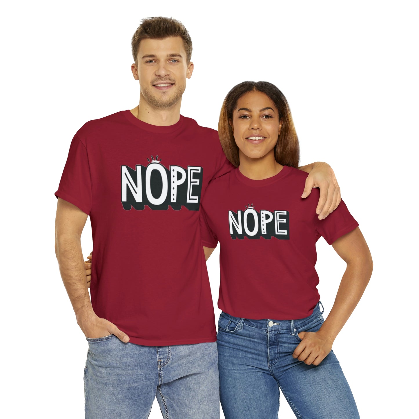 Nope- Heavy Cotton Tee