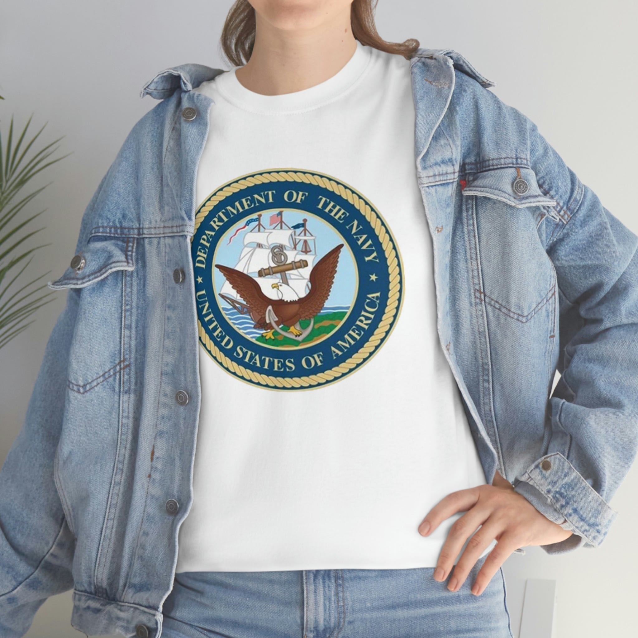Navy- Unisex Heavy Cotton Tee