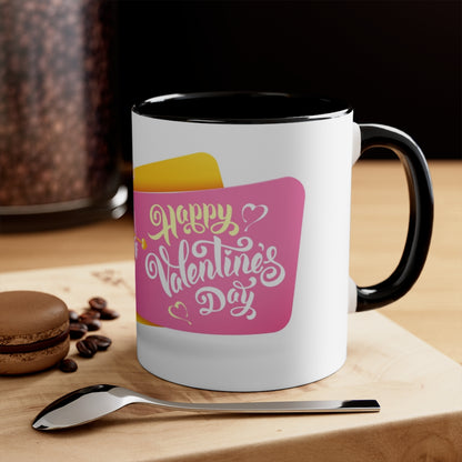 Happy Valentine’s Day Accent coffee Mug