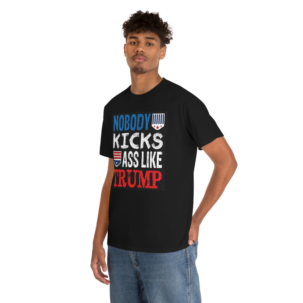 No one kicks ass like trump-Unisex Heavy Cotton Tee