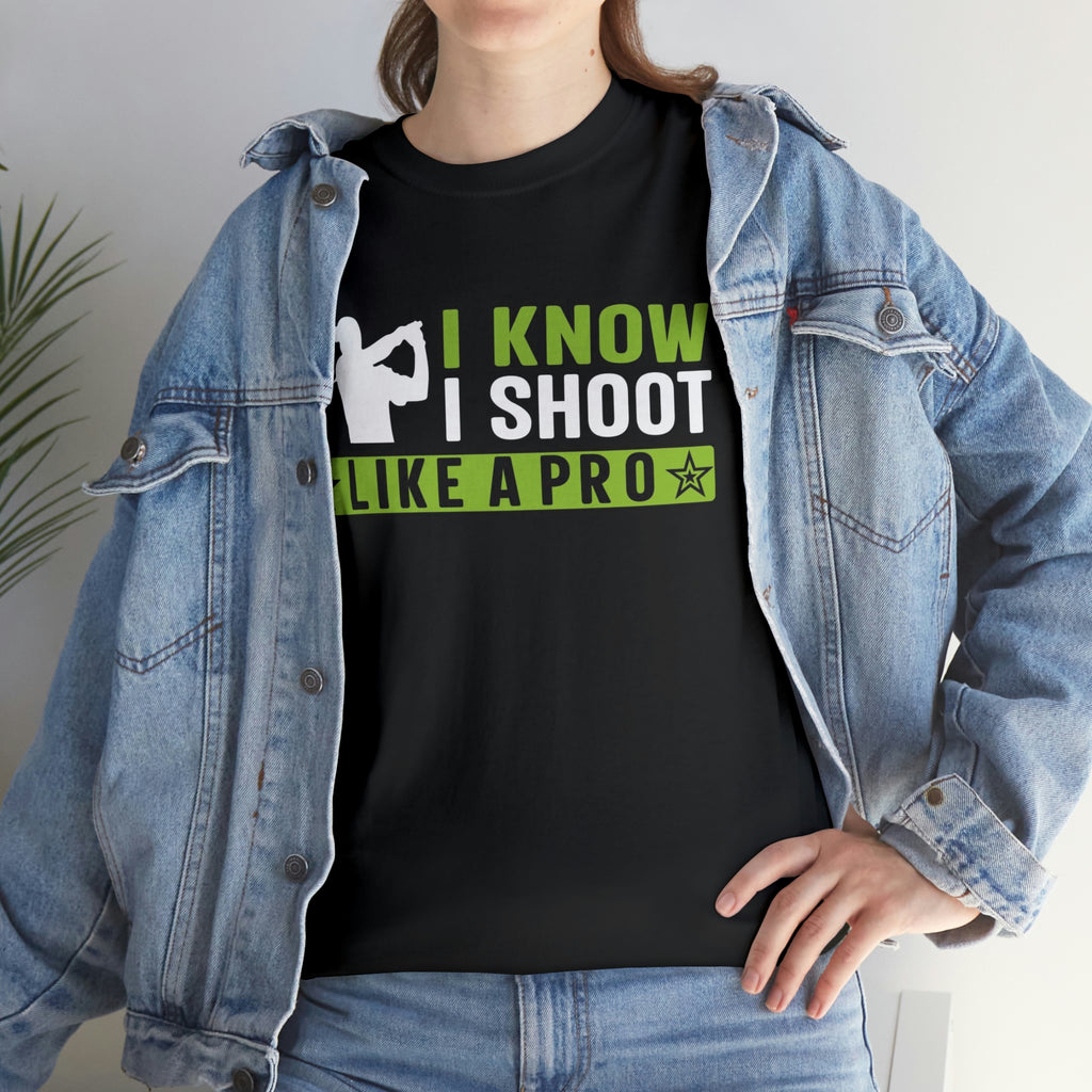 Golf- I shoot like a pro-Heavy Cotton Tee