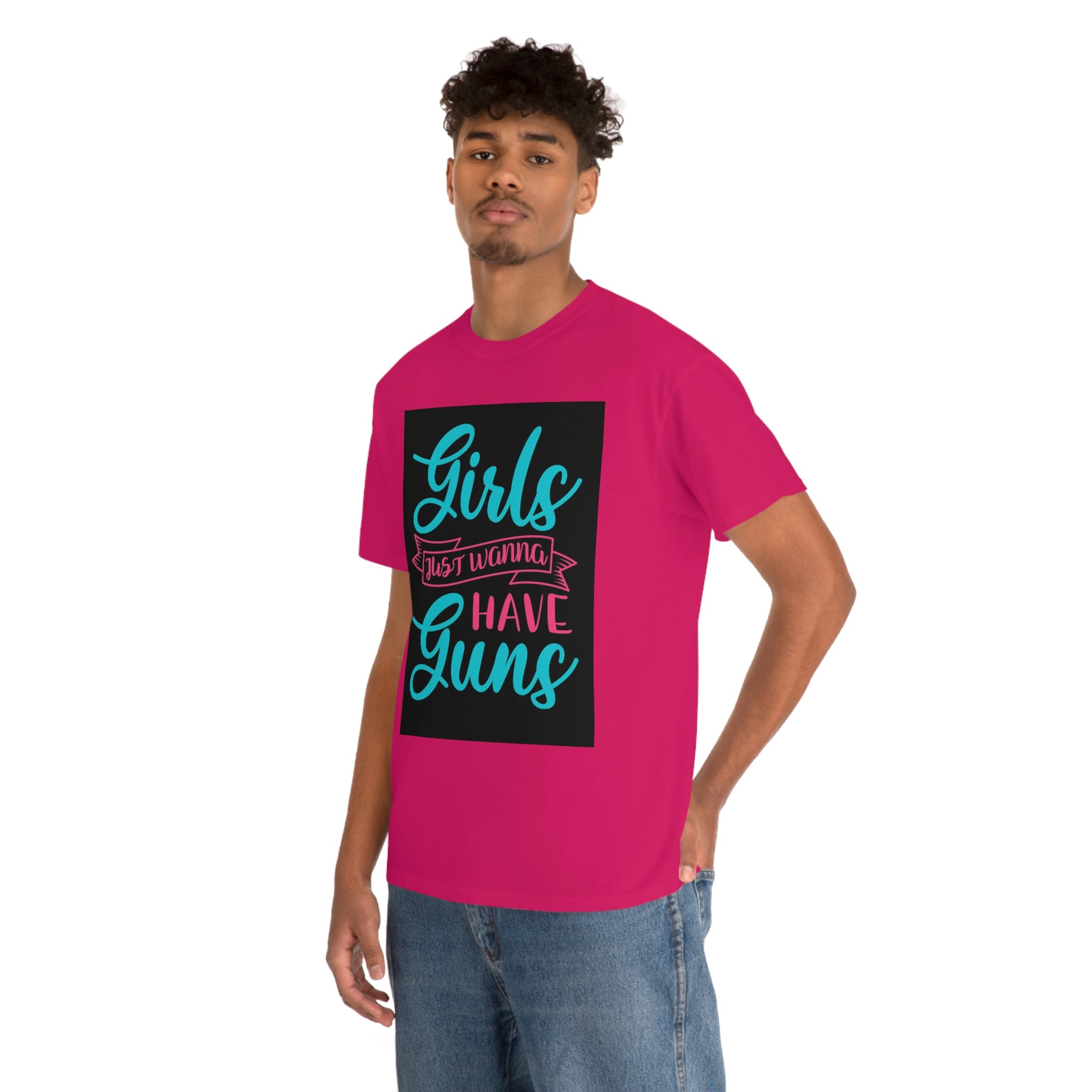 Girls with guns-  Heavy Cotton Tee