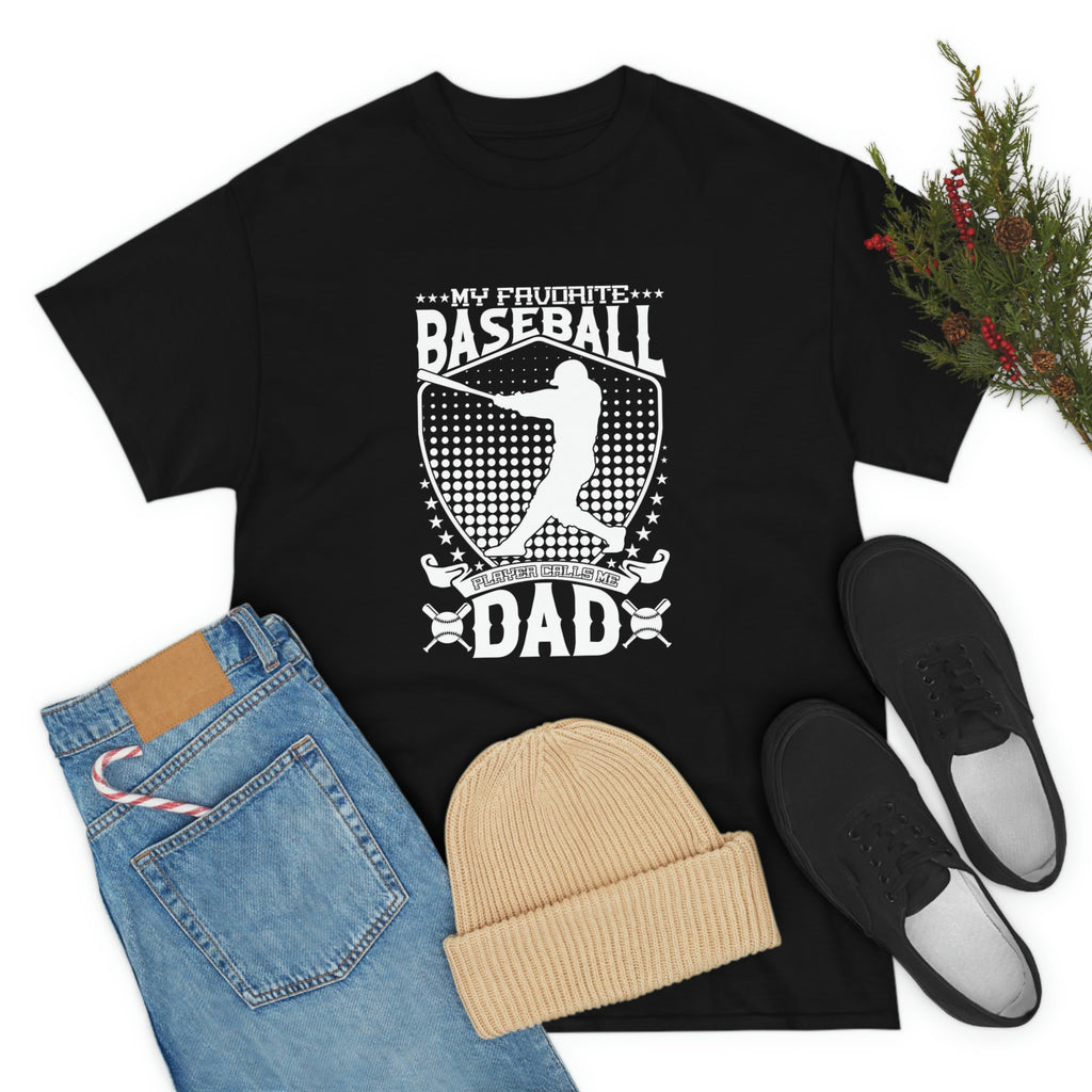 Baseball dad- Heavy Cotton Tee