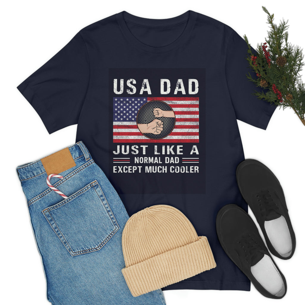 USA dad- Jersey Short Sleeve Tee