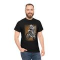 Skeleton on bike- Unisex Heavy Cotton Tee
