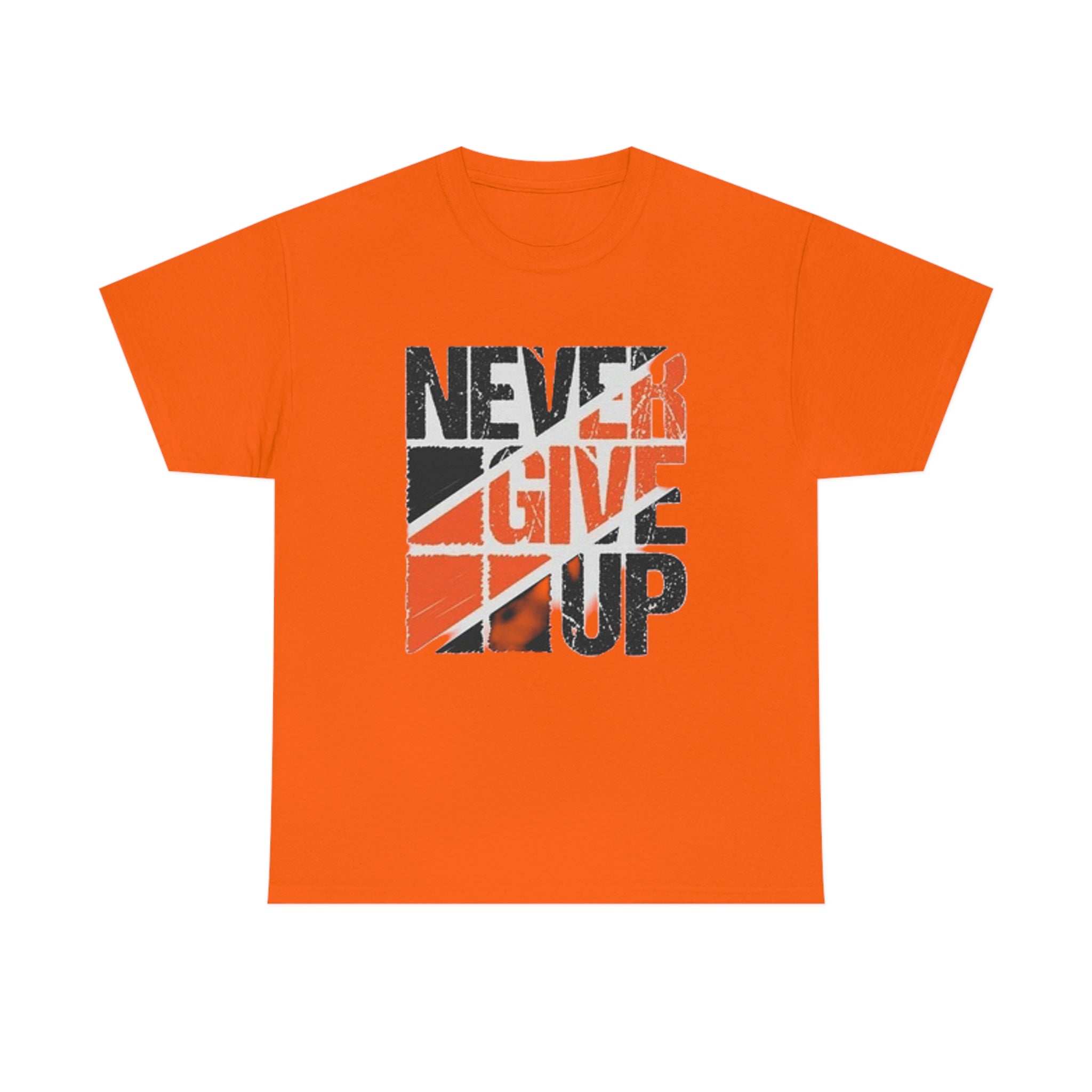 Never give up- Heavy Cotton Tee