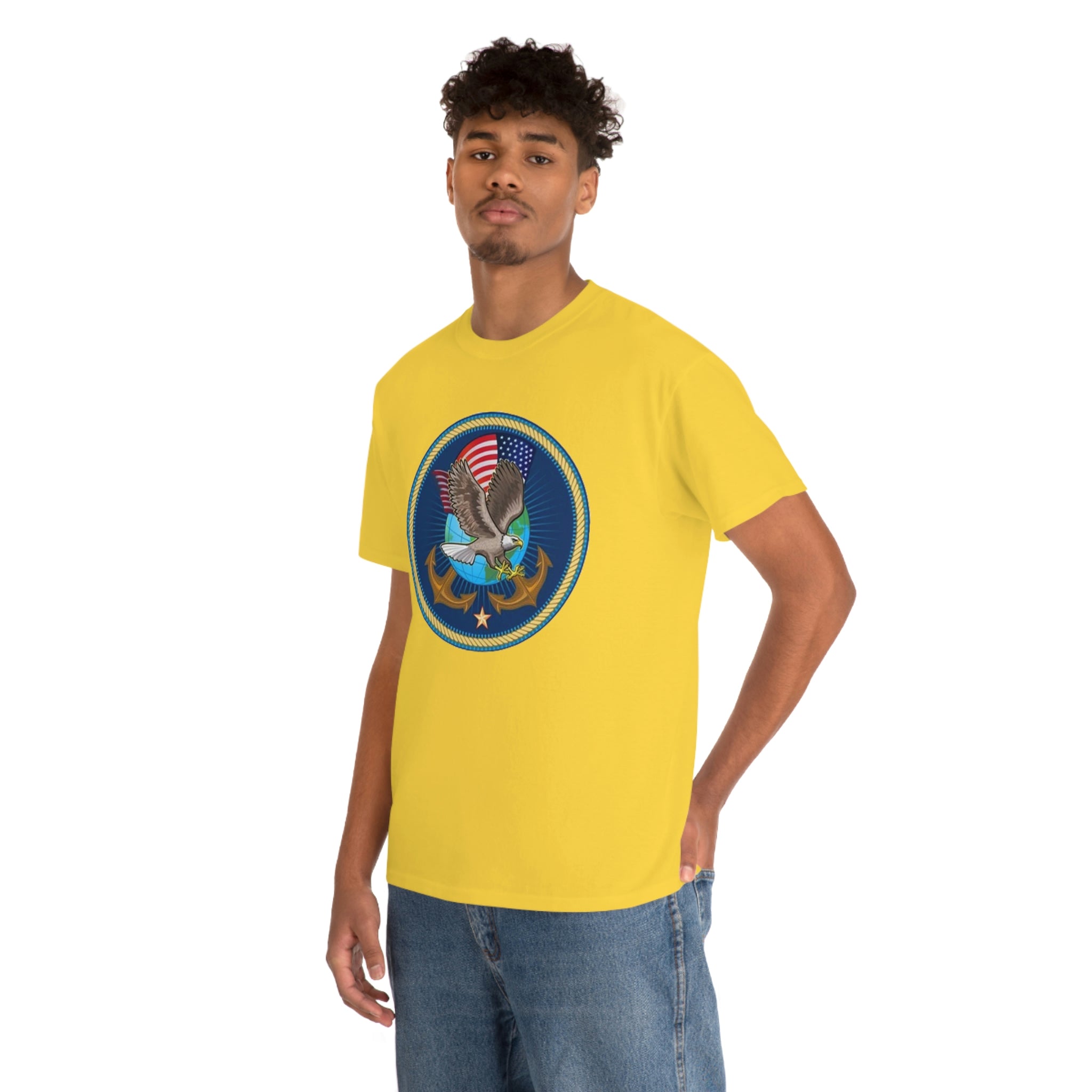 Navy- Unisex Heavy Cotton Tee