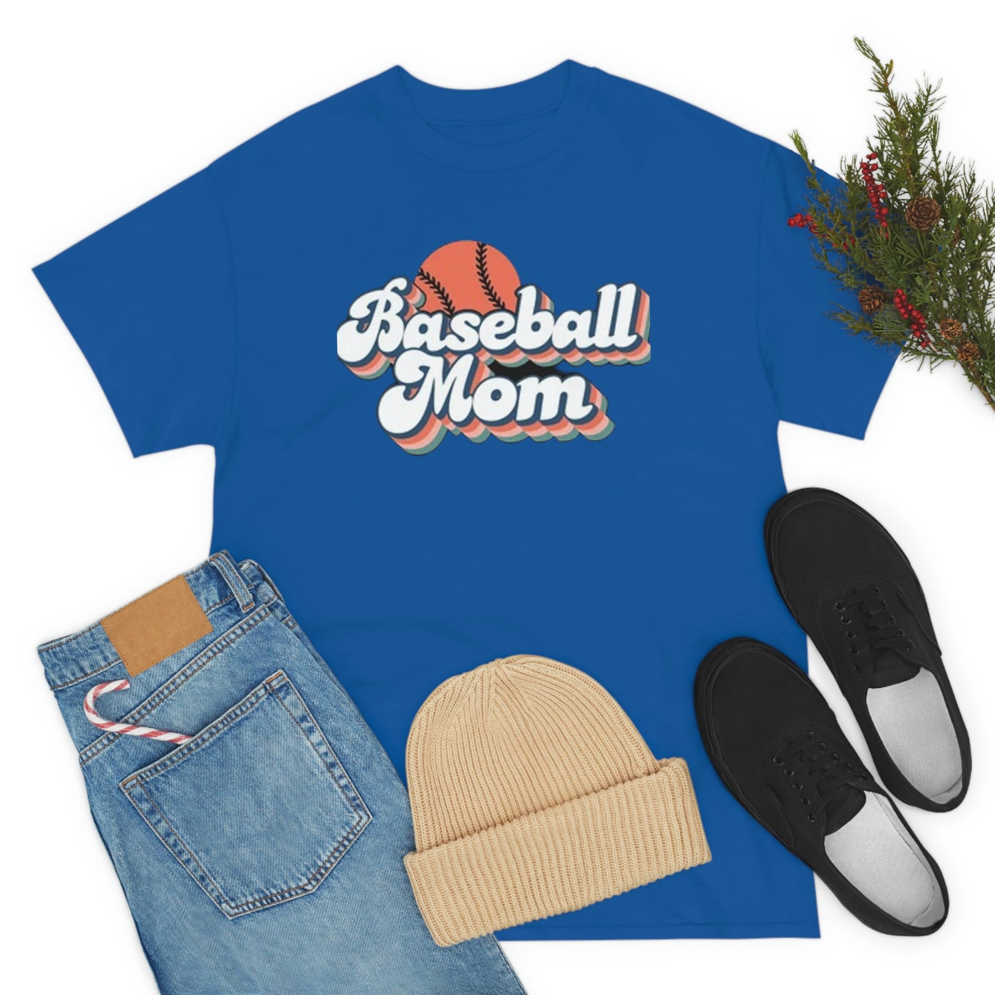 Baseball mom- Heavy Cotton Tee