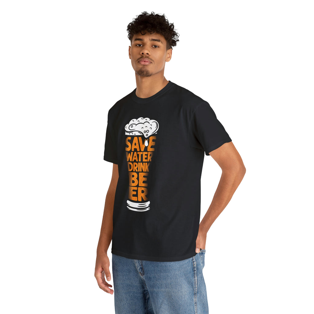 Save water drink beer- Heavy Cotton Tee